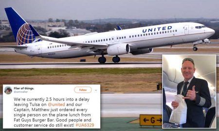 Пилот Mesa Airlines успокоил пассажиров задержанного рейса гамбургерами