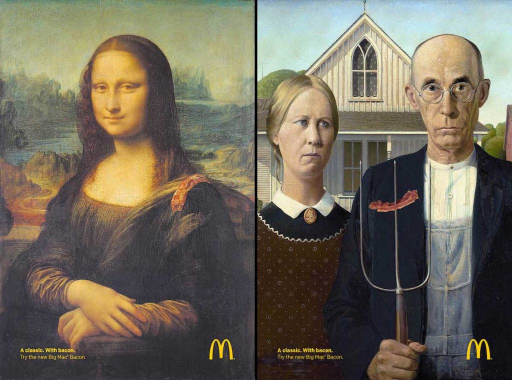 McDonald’s «приправил» беконом картины шедевры живописи
