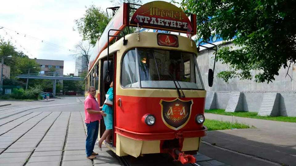 Легендарный трамвай-трактир "Аннушка" выставили на продажу