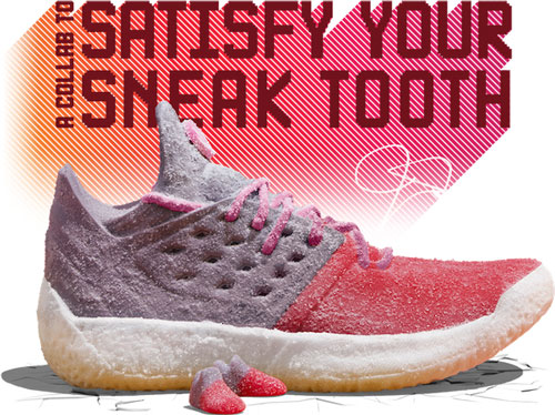 Рекламные съедобные кроссовки Adidas от Trolli