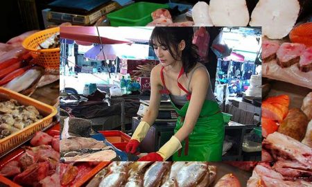 «Самую красивую продавщицу рыбы» нашли в Китае