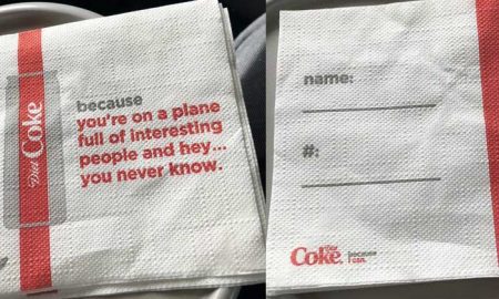Coca-Cola и Delta предлагают пофлиртовать во время авиаперелета