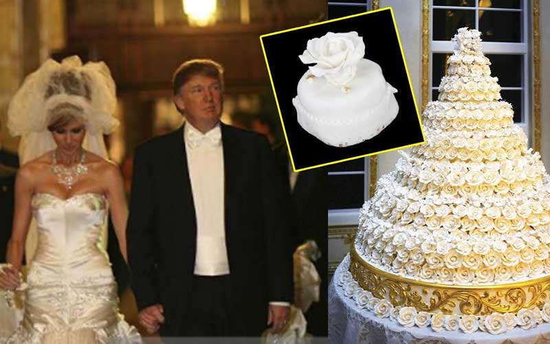 Свадебный десерт от Дональда и Мелании Трамп выставили на аукцион