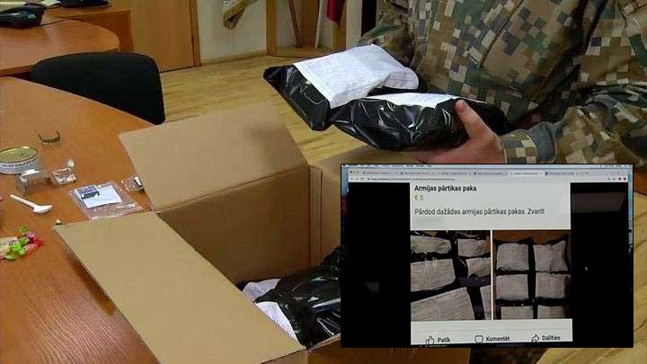 В сети продают наборы с едой латвийских солдат