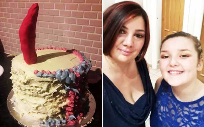 Британка случайно испекла для дочери "непристойный" торт
