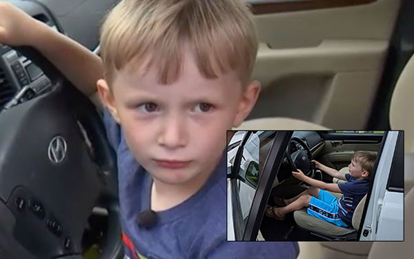 Четырехлетний мальчик угнал машину прадеда, чтобы поехать за конфетами