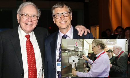 Билл Гейтс и Уоррен Баффет решили поработать в закусочной