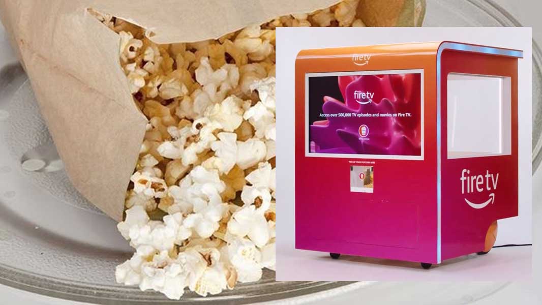 Amazon представила автомат, который готовит попкорн под выбранный фильм