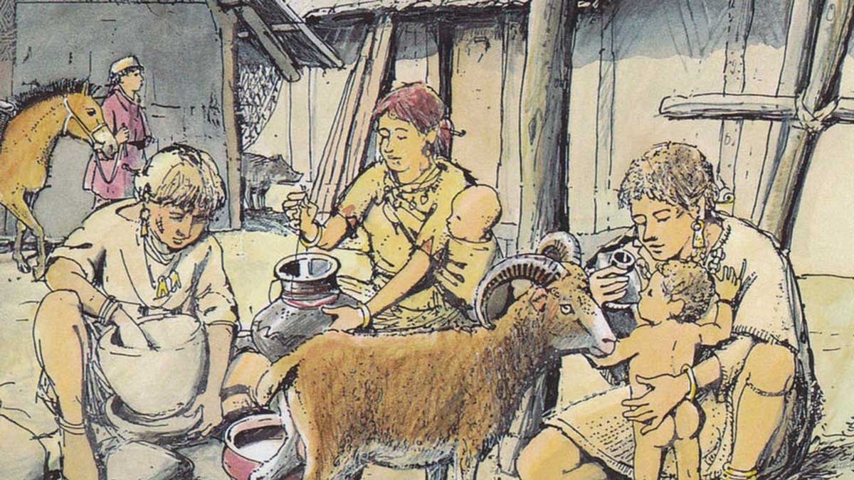 Детские бутылочки для кормления малышей появились в Европе в эпоху неолита