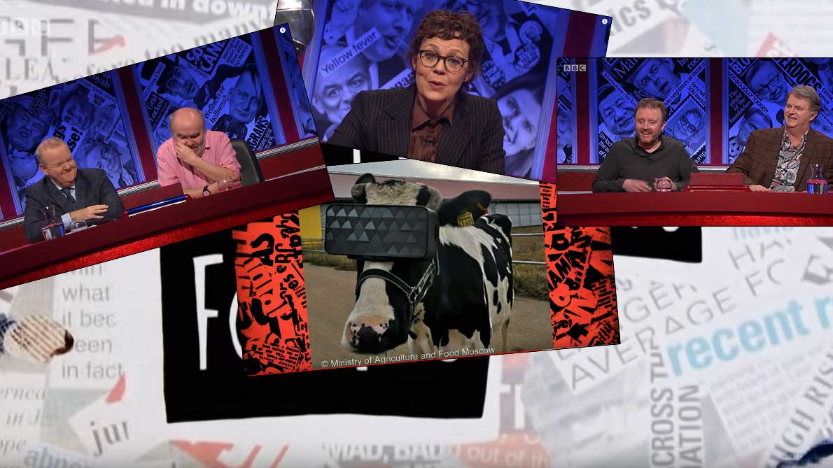 Участники британского телешоу посмеялись над российскими коровами