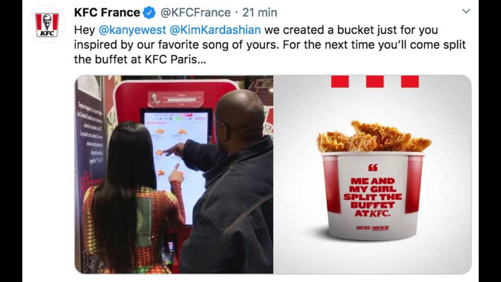 KFC стал местом паломничества для фанатов Ким Кардашьян и Канье Уэста