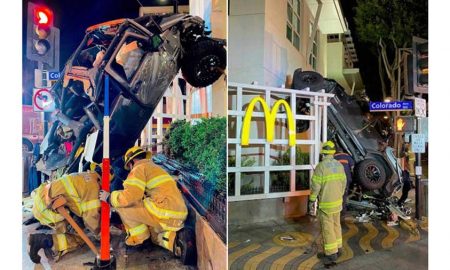 Калифорниец на джипе слетел с 6 этажа и врезался в McDonald's