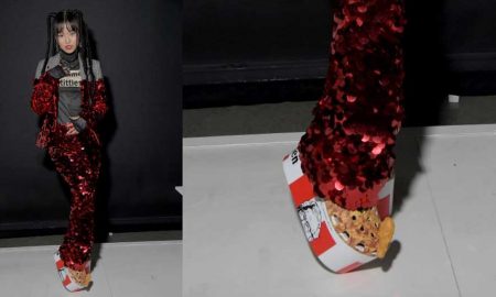 Обувь из кусочков курицы представили на модном показе в Нью-Йорке