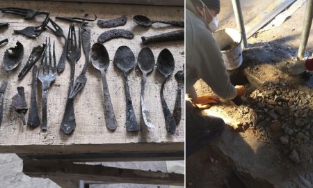 В Аушвице обнаружен "клад" узников состоящий, в основном, из столовых предметов
