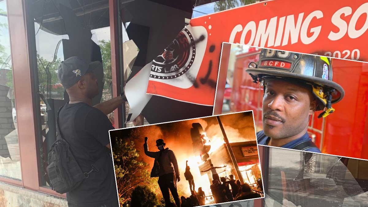 Пожарный мечтал о своем баре и потерял его при пожаре из-за беспорядков