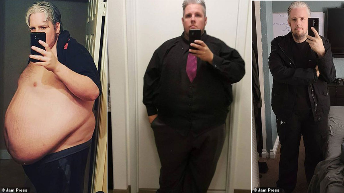 Весивший 238 кг мужчина похудел вдвое и поделился своим успехом