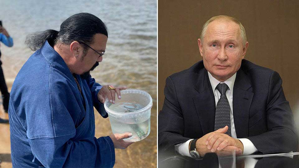 Путин поблагодарил актера Сигала за помощь в сохранении байкальского омуля