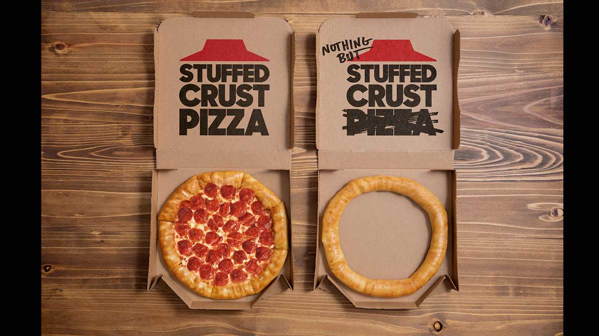 В Pizza Hut решили отметить юбилей "корочки" от пиццы