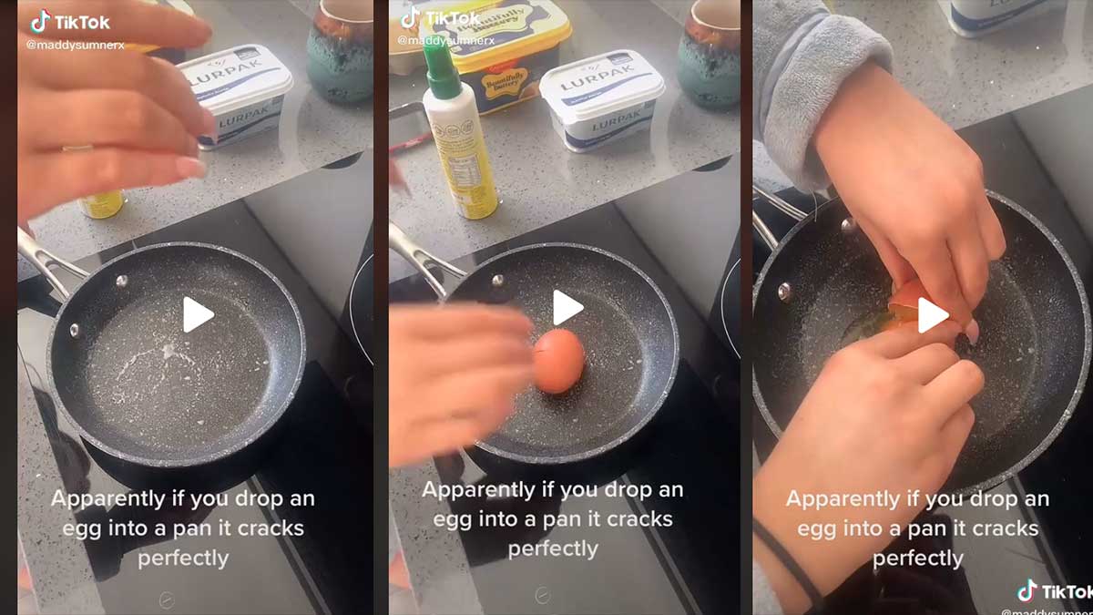Тиктокер показала «гениальный» способ приготовить яичницу