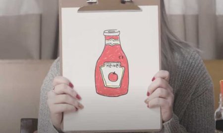 Людей попросили нарисовать кетчуп. Они нарисовали Heinz