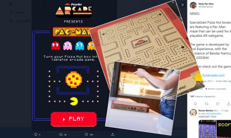 Назад в 80-е! Pizza Hut разместила на коробках игру Pac-Man