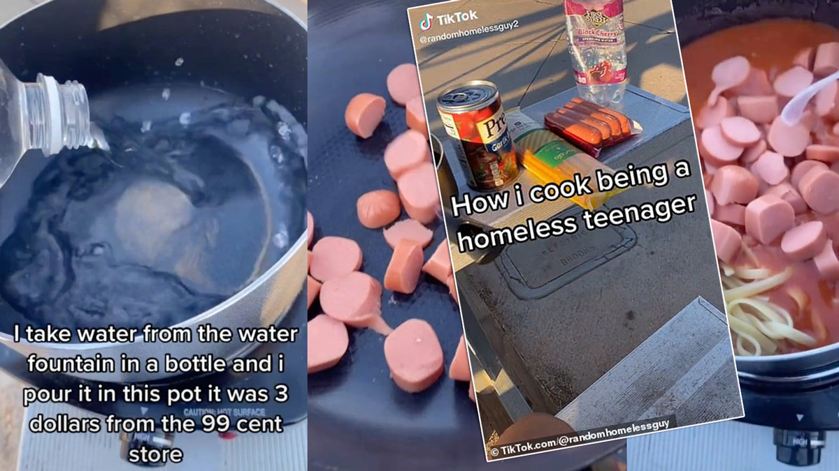 Бездомный тиктокер стал популярным благодаря поварским роликам