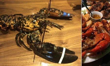 Редчайшего ситцевого омара, доставленного в ресторан, решили не убивать
