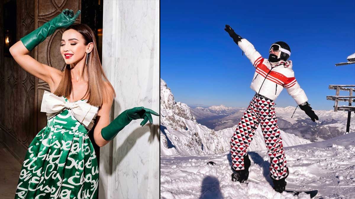 Лыжи или алкоголь: Собчак и Бузова воспринимают зимний отдых по-разному