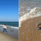 Семье отдыхавшей на пляже повезло найти редчайшего голубого омара