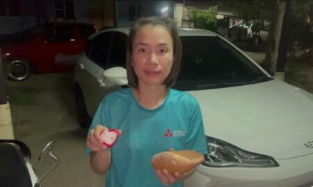 В Таиланде семья обнаружила редкую жемчужину в купленной на ужин улитке